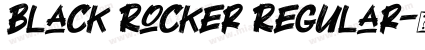 Black Rocker Regular字体转换